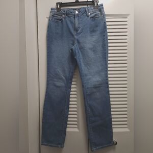 Member's Mark Straight Leg Jeans Size 4 Light Wash Stretch Denim High-waisted